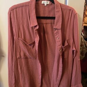 Grace & Lace Pink Textured Shirt